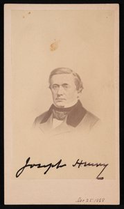 约瑟夫-亨利1797-1878年的肖像，1868年。