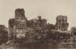 锡兰城市废墟：Jetawanarama，来自北方（黑白照片）