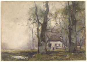 1891年在伍兹的小屋（纸上写着）