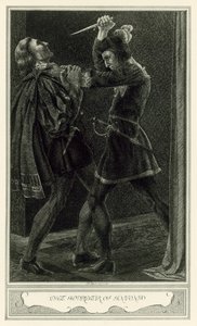 The Duchess Of Malfi by John Webster: The Murder of Antonio (litho) 作者 亨利·韦斯顿·基恩