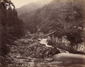 矿工桥，威尔士，约 1858 年（照片1858 年（照片）