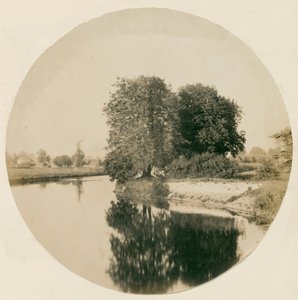 无题[Weybridge附近的泰晤士河]，约1856年。  