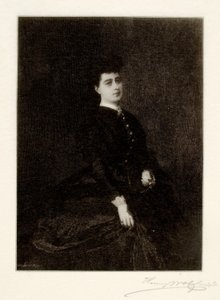 一位西班牙女士的肖像 作者 Mariano Fortuny y Carbó