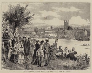 泰晤士河畔亨利帆船赛（Henley-on-Thames Regatta），河畔草图