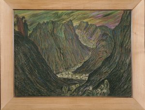 Dante et Virgile aux enfers - 地狱中的但丁和维吉尔：身着金色铅袍的受诅咒者游行......（粉彩画） 作者 亨利·德格鲁