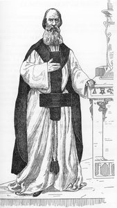 皮埃尔·尤金·文特拉斯（Pierre Eugene Ventras，1807-1875）（皮埃尔·米歇尔·伊利亚）工人假装是先知埃利转世的肖像亨利·德·马尔沃斯特绘制的《撒旦教与魔法》，朱尔斯·博瓦 1895 年私人收藏 作者 亨利·德·马尔沃斯特