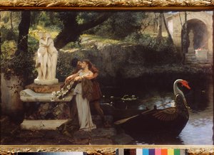 以众神为榜样亨利克-西米拉兹基（Henryk Siemiradzki，1843-1902 年）的画作，布面油画