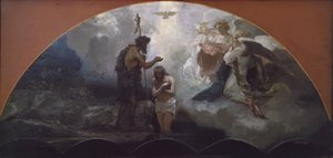 基督的洗礼，1876年 作者 亨里克·谢米拉兹基