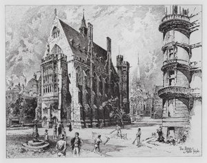 The Library, Middle Temple (engraving) 作者 赫伯特（后）雷尔顿
