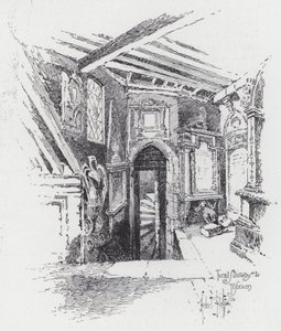 Turret Stairway to Triforium (engraving) 作者 赫伯特（后）雷尔顿