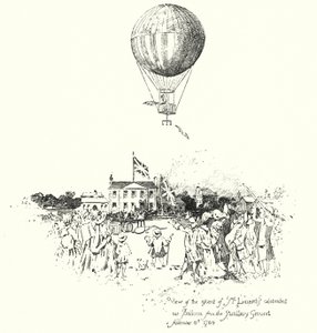 View of the ascent of Mr Lunardis Celebrated Air Balloon, from the Artillery Ground 作者 赫伯特（后）雷尔顿