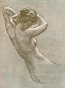 研究Prospero召唤若虫和神灵，c1902，1903年 作者 赫伯特·詹姆斯·德雷珀