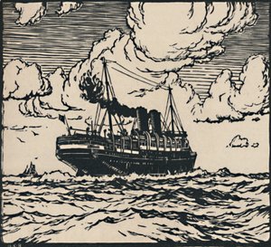 海上蒸笼，1919年 作者 赫伯特·克尔·洛克