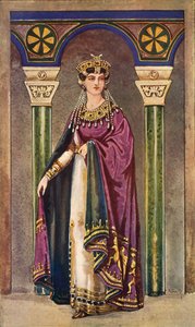 女皇西奥多拉-六世纪，公元1924年。