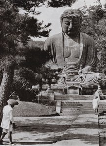 Amida, the Buddha (b/w photo) 作者 赫伯特·庞廷