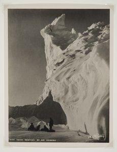 狗队休息的冰山（溴化物打印）