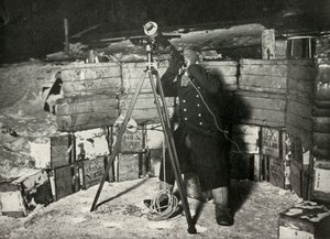 姐姐埃文斯观测木星的掩星，1911年6月8日，1913年 作者 赫伯特·庞廷