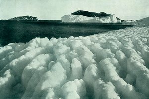 《大雪过后的冰浪》，c19101913，1913年。 作者 赫伯特·庞廷