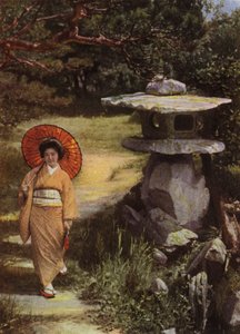 少女与灯笼（图） 作者 赫伯特·庞廷