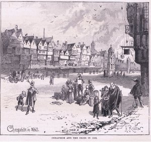 Cheapside公元1660年 作者 赫伯特·雷顿