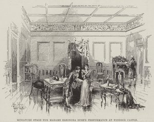 Eleonora Duse夫人在温莎城堡演出的微型舞台 作者 赫伯特·雷顿