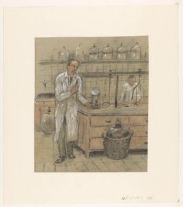 实验室里的两个人 作者 Herman Heijenbrock (可能)