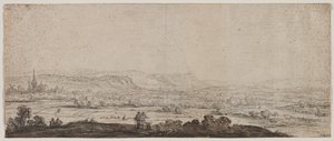与Schenkenschanz村的景观，海尔德兰，1600年代。