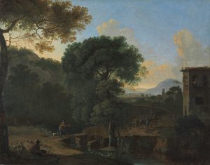 与旅行者共处景观，1630年代。