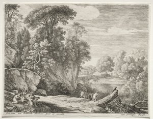 驴带领到河边，c。 1652-1654。