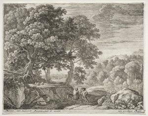 飞往埃及的航班c。 1652-1654。 作者 赫尔曼·范·斯旺涅夫特