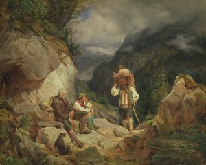 1848年在山上休息