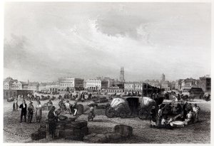 Am Kai Levee in New Orleans，1840（bw photo） 作者 赫尔曼·迈耶
