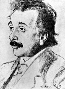 阿尔伯特·爱因斯坦（Albert Einstein）1879-1955，德国瑞士数学家和理论物理学家，1920年 作者 赫尔曼·施特拉克