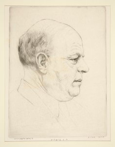 H.H. N. Bialik（头部侧面肖像） 作者 赫尔曼·施特拉克