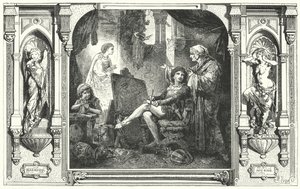 Dante Alighieri在14世纪的Giotto工作室 作者 赫尔曼·沃格尔