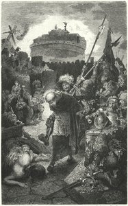 德国Landsknechts在1527年掠夺罗马 作者 赫尔曼·沃格尔