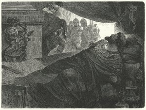 Pontus的Mithridates VI试图通过服用毒药自杀，公元前63年 作者 赫尔曼·沃格尔