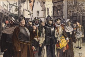 1590年巴黎街头天主教联盟的游行 作者 赫尔曼·沃格尔