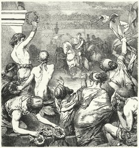 提图斯·弗拉米修斯（Titus Quinctius Flaminius）宣称希腊各州的自由，公元前196年 作者 赫尔曼·沃格尔