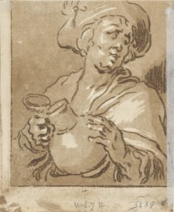 提壶男子
喝酒的人 作者 亚伯拉罕·布洛玛特（Abraham Bloemaert）