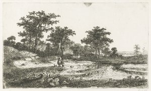 两个猎人在沼泽地 作者 Hermanus Jan Hendrik van Rijkelijkhuysen