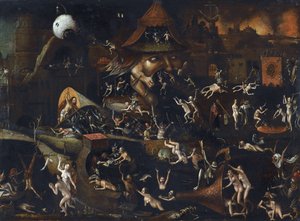 堕入地狱——博世、耶罗尼穆斯的《地狱的悲惨》 作者 博世Hieronymus（学校）