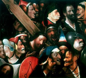 背着十字架，c1480-1516 作者 Hieronymus Bosch