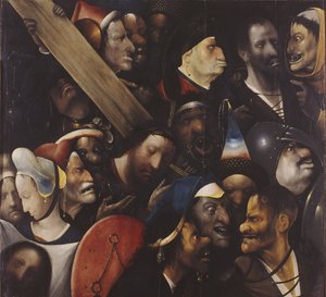 基督背着十字架，1515-1516年 作者 Hieronymus Bosch