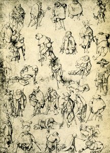 瘸子、乞丐和乞丐乐师 作者 Hieronymus Bosch