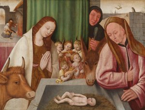诞生，1550-1600 作者 Hieronymus Bosch