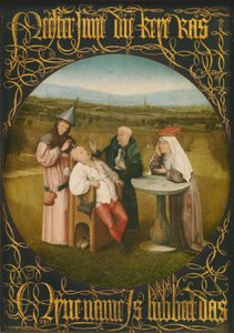 愚蠢之治，约1494年（面板上的油） 作者 Hieronymus Bosch
