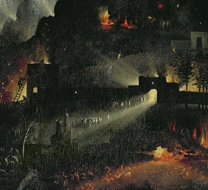 地球欢乐花园，c.1500（3425的细节） 作者 Hieronymus Bosch