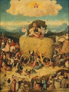 Haywain三联画中央面板c。 1516 作者 Hieronymus Bosch