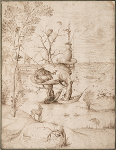 树人》，约 1505 年（纸上棕色墨水） 作者 Hieronymus Bosch